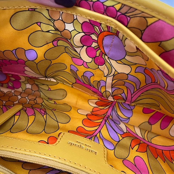 Kate Spade Yellow and Cream Woven Clutch - Picture 7 of 7